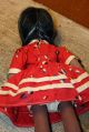 A 19c Black Girl Stockinette Rag Doll Cloth Folk Art Americana Primitives photo 3