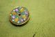 1 - 1/8 X 5/8 Handmade Glass,  Copper Faceted Beaded Button - Primitive Folk Art Primitives photo 5