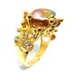 Rose Cut Diamond,  Natural Emerald & Pearl Gold Plated Handmade Jewelry Ring 8us Islamic photo 1