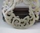Fine Chiense Antique Old Hetian Jade Carved Dragon Phoenix Bi Carving Other photo 7
