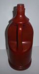 Antique Primitive Wooden Bottle With Handle Mold Form 12 1/4 