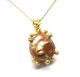 Rose Cut Diamond And Natural Pearl Gold Plated Antique Look Jewelry Pendant Islamic photo 1