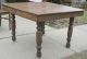 Antique Square Oak Dining Table On 5 Fat Turned Legs 1800-1899 photo 1