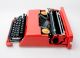 Olivetti Valentine S Portable Typewriter Red / Vintage Design 1960s / Sottsass Typewriters photo 5
