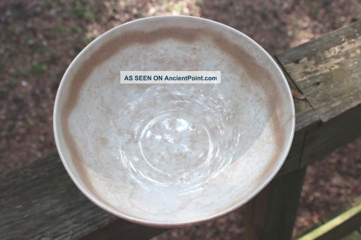 Vtg Kt&k Granite Warranted Ceramic Pedistal Bowl Imperfectly Primitives photo