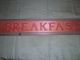 Real Bed & Breakfast Sign From Old B&b - Wood - 37 