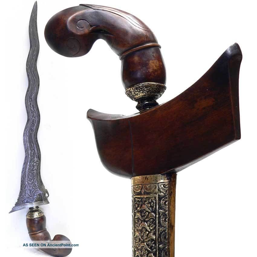 Old Sumbawa Bugis Keris Kris Tribal Art Magic Sword Indonesia Etnography Weapon Pacific Islands & Oceania photo