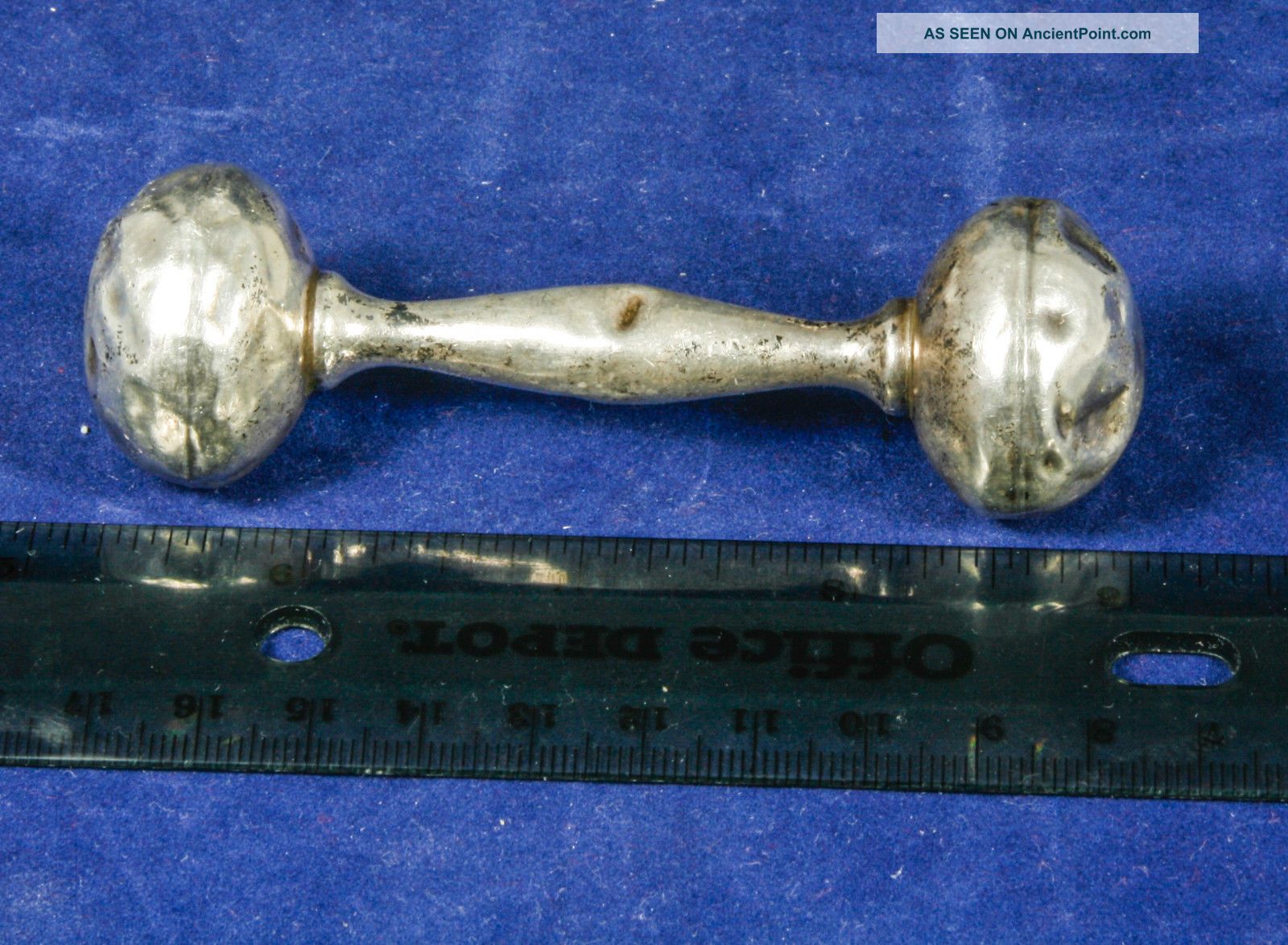 Web Sterling Silver Child Rattle Vintage Marked Other photo