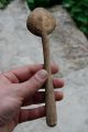 Antique Carved Handmade Wooden Spoon Natural Patina Primitives photo 1