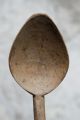 Antique Carved Handmade Wooden Spoon Natural Patina Primitives photo 3