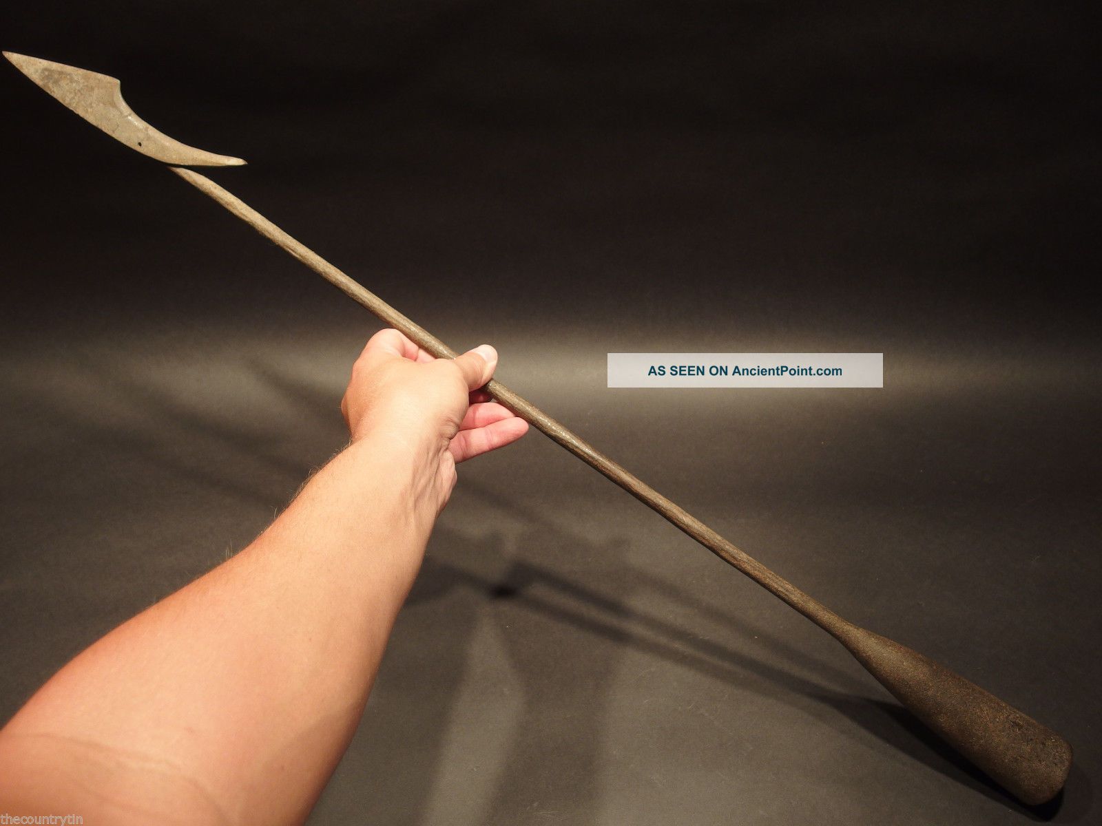 Antique Maritime Whaling Wrought Iron Toggle Iron Harpoon Fishing Spear 19th C Primitives photo