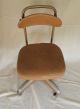 Vintage Cosco Mcm Industrial Metal Propeller Base Casters Desk Chair Model 15s Post-1950 photo 1