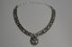 Rare.  Necklacesterling Silver.  Mark Hd.  Henry Davis Navajo.  48gr. Latin American photo 1