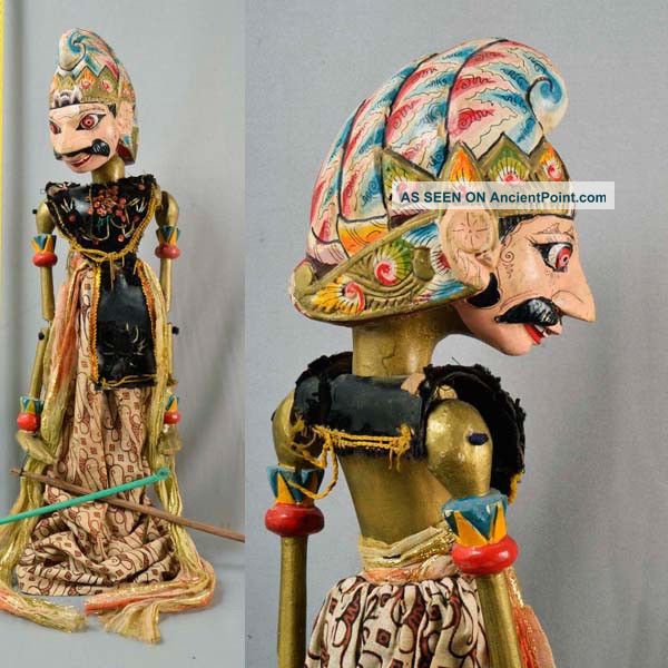 Indonesien Wayang Golek Rod Puppet Marionette Javanese Jawa Raree Show Art Gn42 Pacific Islands & Oceania photo