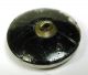 Med Sz Antique Black Glass Button Fancy Buckle W/ Silver Luster 7/8 
