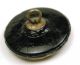 Antique Black Glass Button Grapes & Leavesdesign Dual Gold & Silver Luster 11/16 Buttons photo 1