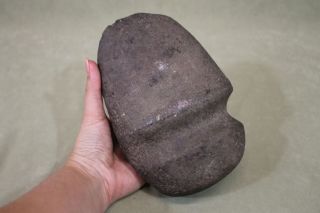 Large Ancient Antique American Indian Pre - Columbian Stone Axe Head,  Nr photo