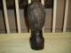 African Wood Carving Bust Of Man - Extremely Detailed Wood Carving - 7lbs - Wow Sculptures & Statues photo 2