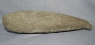 Pacific Northwest Native American Large Pestle Carved Out Tip Handle Indian Club photo