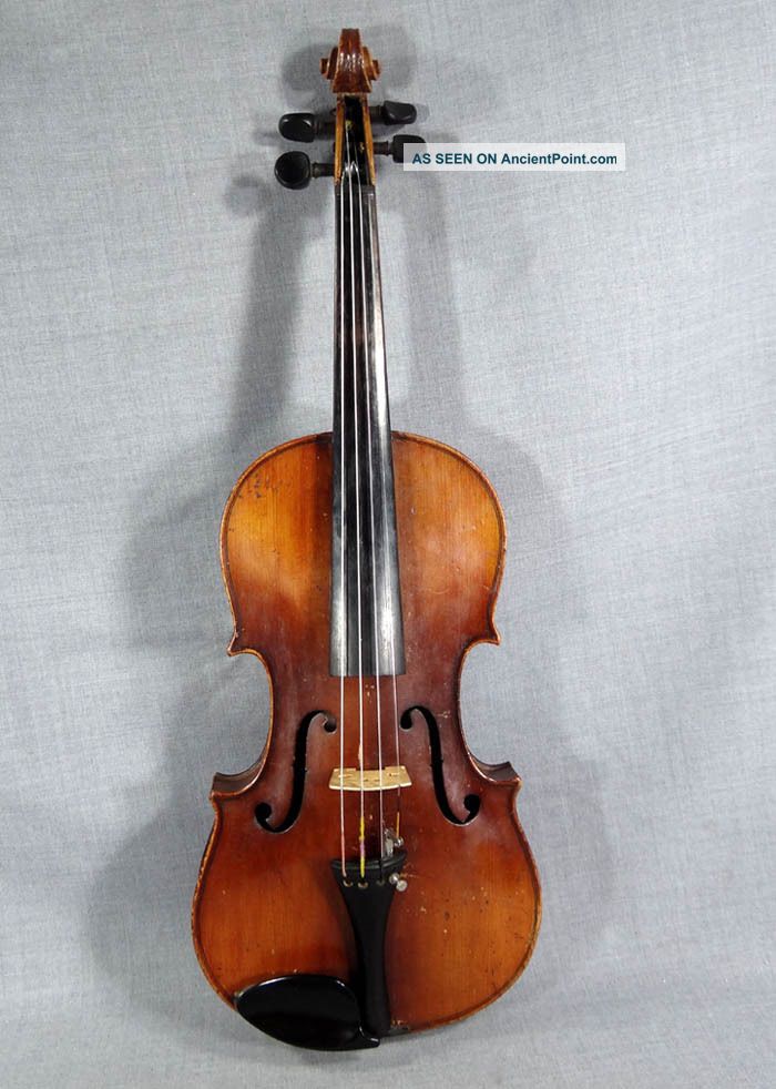 Antique Croatian Antonius Stradivarius Violin Fiddle 4/4 Soloist Master Cherry W String photo