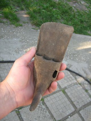 Primitive Antique Old Vintage Wooden Tools Hand Carved Wood Carving Authentic photo