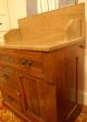 Antique Victorian Bathroom Washstand With Colored Marble W/splashback 1800-1899 photo 1