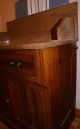 Antique Victorian Bathroom Washstand With Colored Marble W/splashback 1800-1899 photo 3
