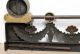 Antique Neoclassical/empire Gilt Bronze Fireplace Fender Firedogs Chenet Andiron Metalware photo 6