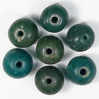 Age 1,  500 Years Old Dvaravati Beads (family Of Green Glass) Tibetan Stone Rare photo