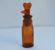 Antique German Drop Opium Anaesthesia Medical Amber Glass Bottle Other photo 1
