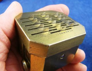 Antique Brass & Steel 16 Blade Scarificator,  Red Leather Case,  Marked Blackwell photo