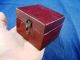 Antique Brass & Steel 16 Blade Scarificator,  Red Leather Case,  Marked Blackwell Other photo 6