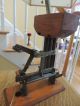 Vintage Steampunk Look Hand Crafted Lamp Machine Crank Metal & Wood Lamps photo 6