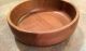 Primitive Wooden Salad Bowl,  Dough Bowl Solid Black Walnut,  Handmade Usa Heavy Primitives photo 7