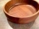 Primitive Wooden Salad Bowl,  Dough Bowl Solid Black Walnut,  Handmade Usa Heavy Primitives photo 8