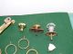 Vintage Brass Cabinet Drawer Knobs And Brass Hoop Rings Drawer Pulls photo 4
