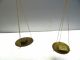 Antique Old Small Wood Wooden Hinged Box Hanging Scale Set Weights Parts Scales photo 10