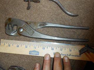 Vtg Tool Chain Repair Pliers Plyers J N M & Co J N Macdonald Pat 1910 - 1915 photo