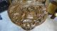 Antique French Victorian Brass Fireplace Coal Hod Scuttle Repousse Angel Cherub Metalware photo 4