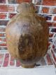 Antique French Primitive Carved Pine Wood Dough Bowl Farm Table Trough 40 Bowls photo 3