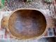 Antique French Primitive Carved Pine Wood Dough Bowl Farm Table Trough 40 Bowls photo 4