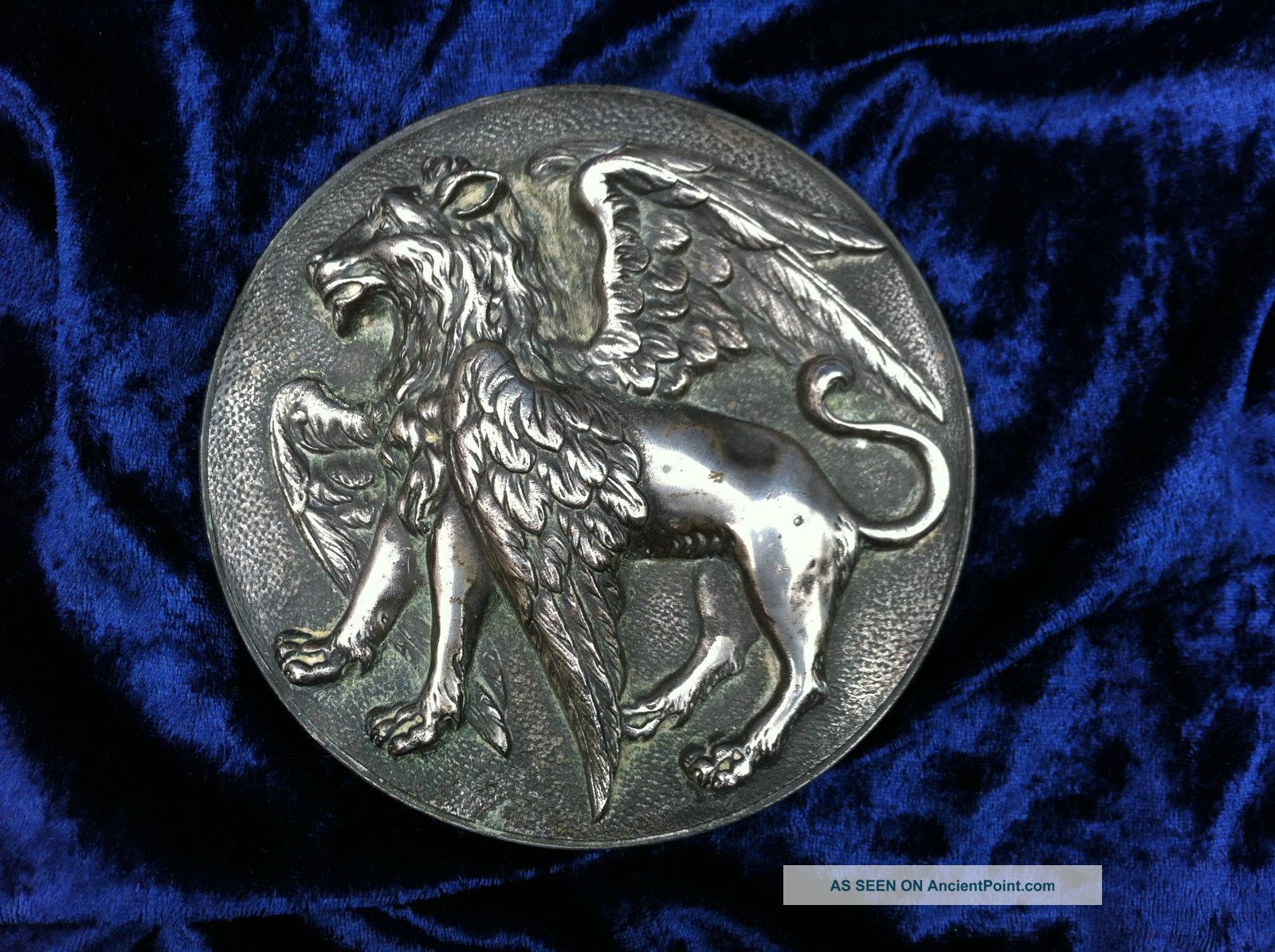 A Rare Silvered Bronze Relief Italian 1600 Renaissance Metalware photo