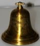 Antique Solid Brass Naval Ships Bell From The Hmas Sydney Ship Equipment photo 1