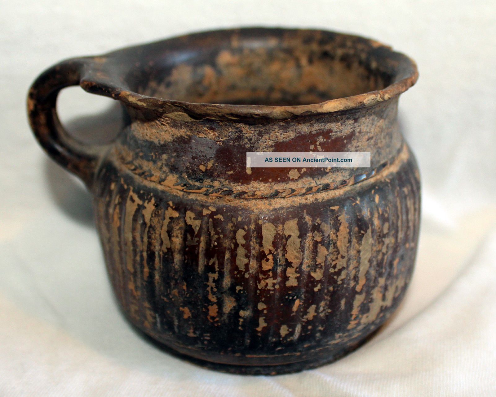 Ancient Greek Etruscan ' Malacena ' Ceramic Jug Greek photo