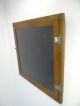 Vintage Wood Glass Black Felt Homemade Collection Hanging Narrow Display Case Display Cases photo 11