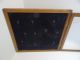 Vintage Wood Glass Black Felt Homemade Collection Hanging Narrow Display Case Display Cases photo 4