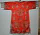 Fine Quality Antique Old Chinese Hand Made Red Silk Embroidered Textile Robe Robes & Textiles photo 7