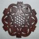 Antq Hand Carved Inlaid Walnut Wood Treenware Trivet Owls Leaves Honey Comb Carved Figures photo 7