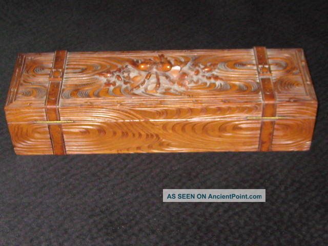 Antique Wood Carving Jewelry Box / Abstract And Carving. Boxes photo