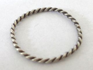 Silver Viking Wire Finger Ring photo